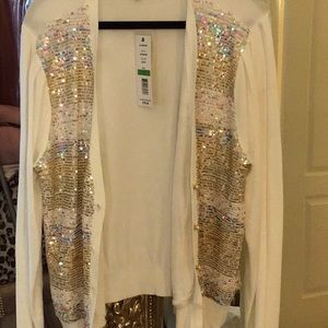 Sequin sweater new w tags